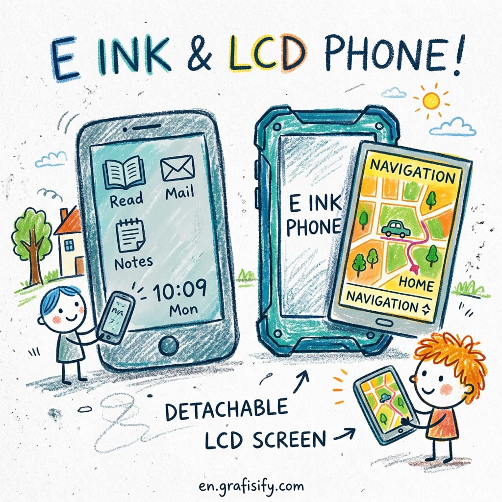 Hisense A10 E Ink Phone, Buyer Guide (Detachable LCD Screen, Use Cases, Comparison)