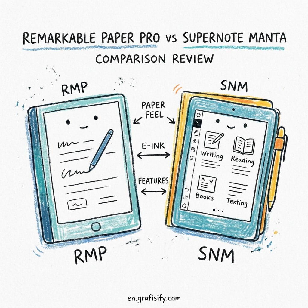 remarkable paper pro vs supernote manta 1
