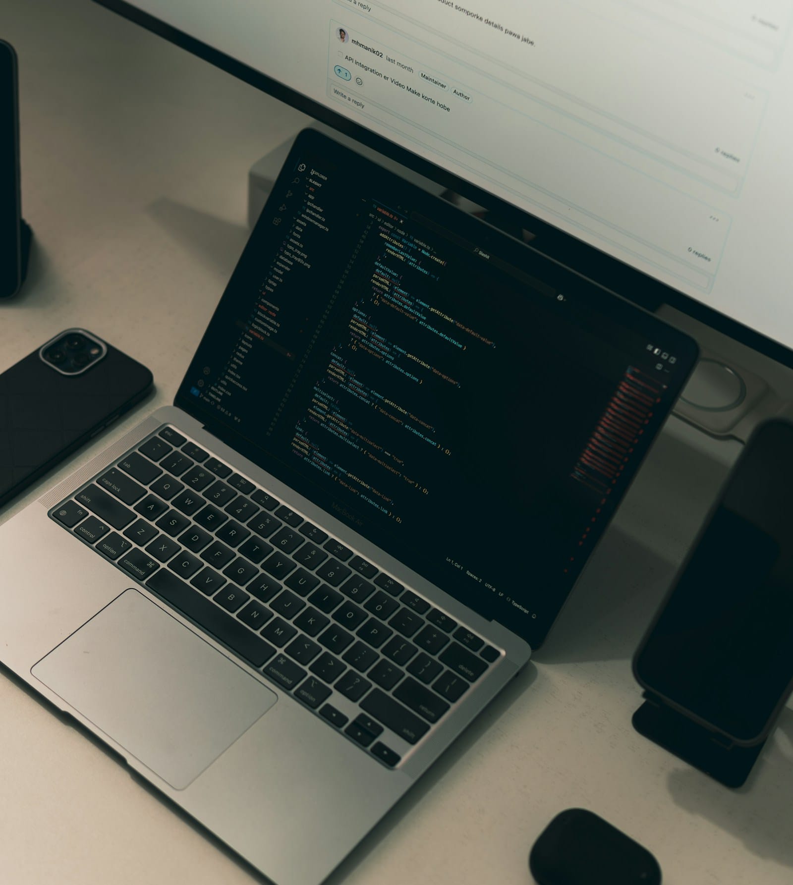 Supabase tutorial beginners full stack laptop displaying code for full-stack app development