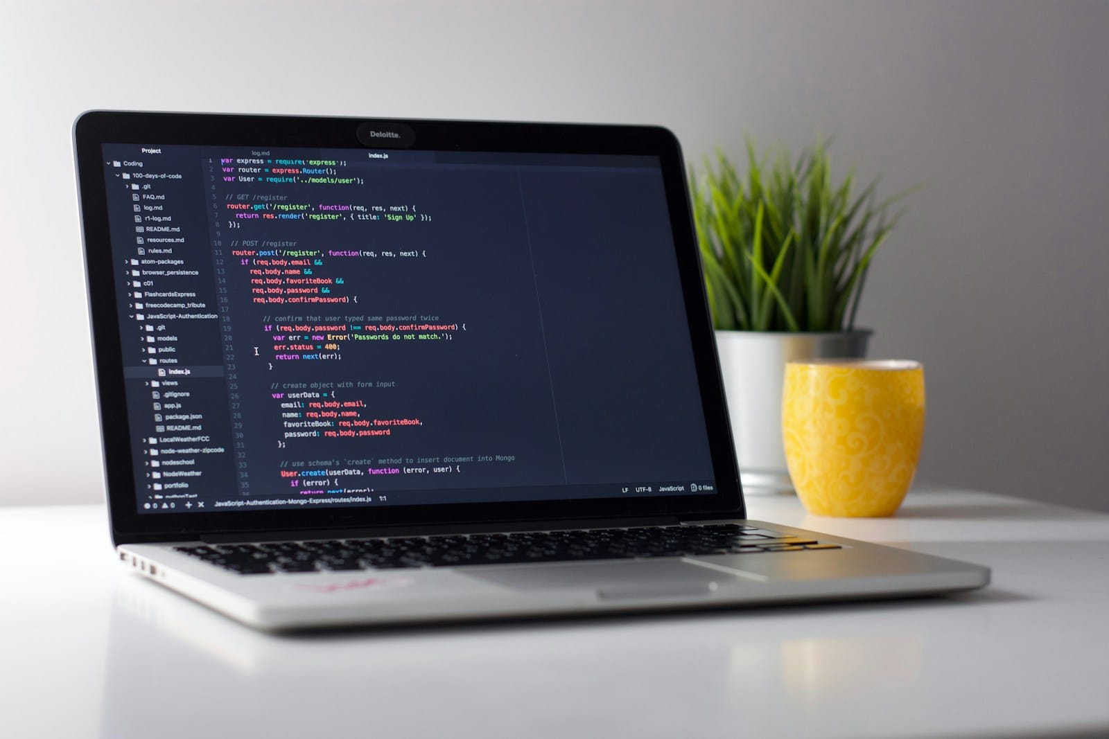Coding workspace with notebook used to maintain AI coding agent rule files